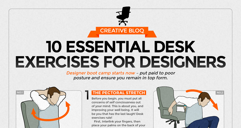 10 Simple Exercises For Designers And Desk Workers To Stay Fit