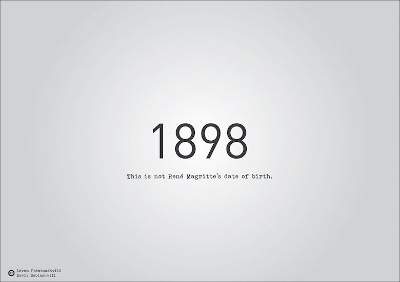 1898 - This is not Rene Magritte's date of birth