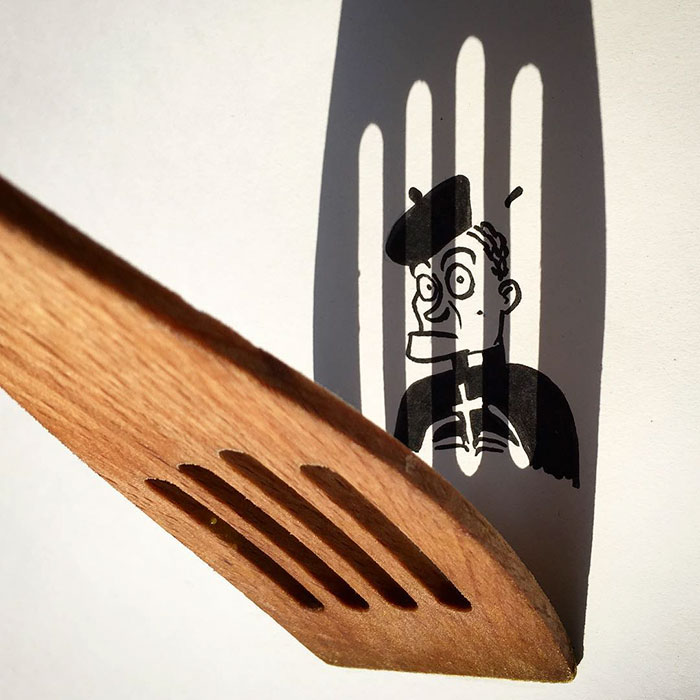 Shadow doodle art by Vincent Bal - 10