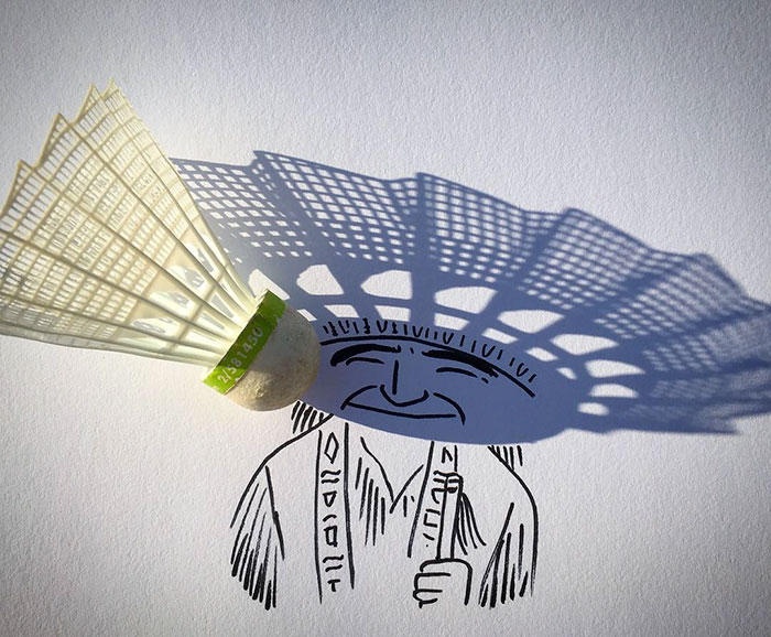 Shadow doodle art by Vincent Bal - 16