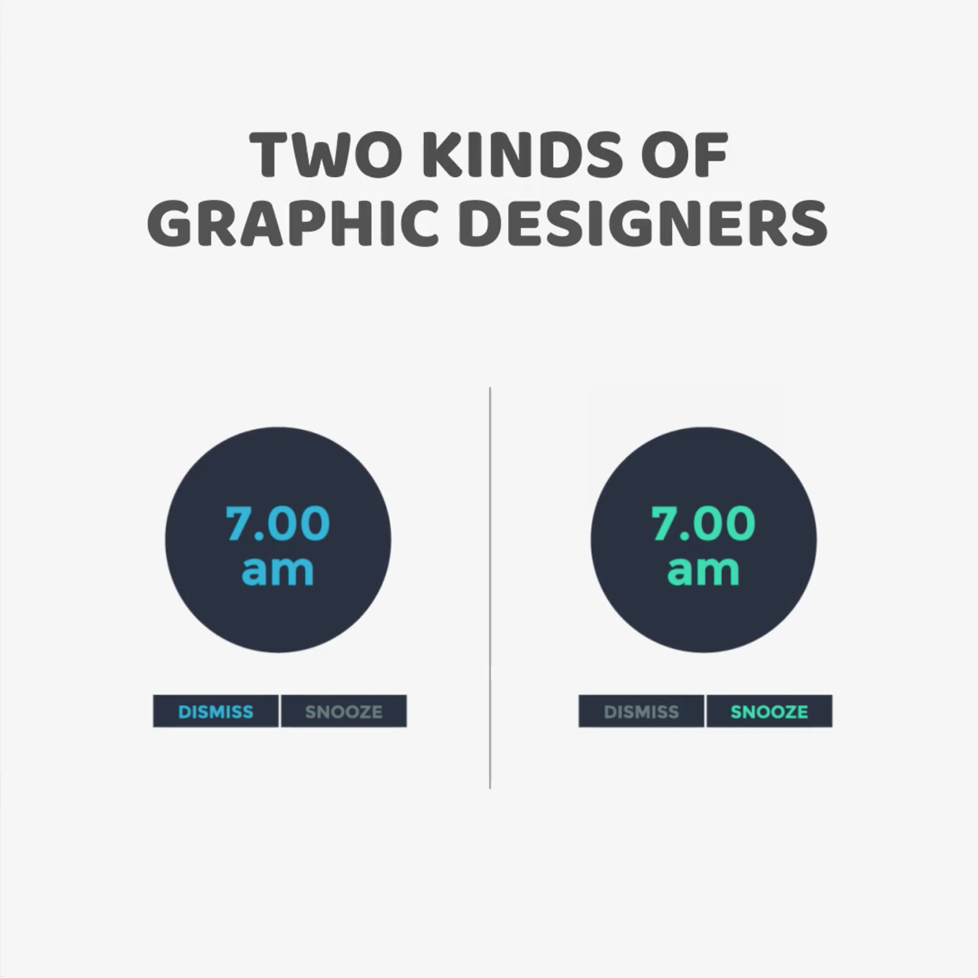 Two kinds of Graphic Designers - Alarm