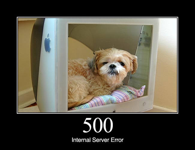 500 Internal Server Error: A generic error message, given when no more specific message is suitable.