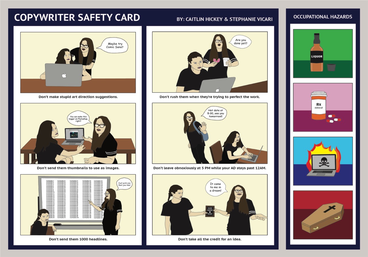 Copywriter Safety Card