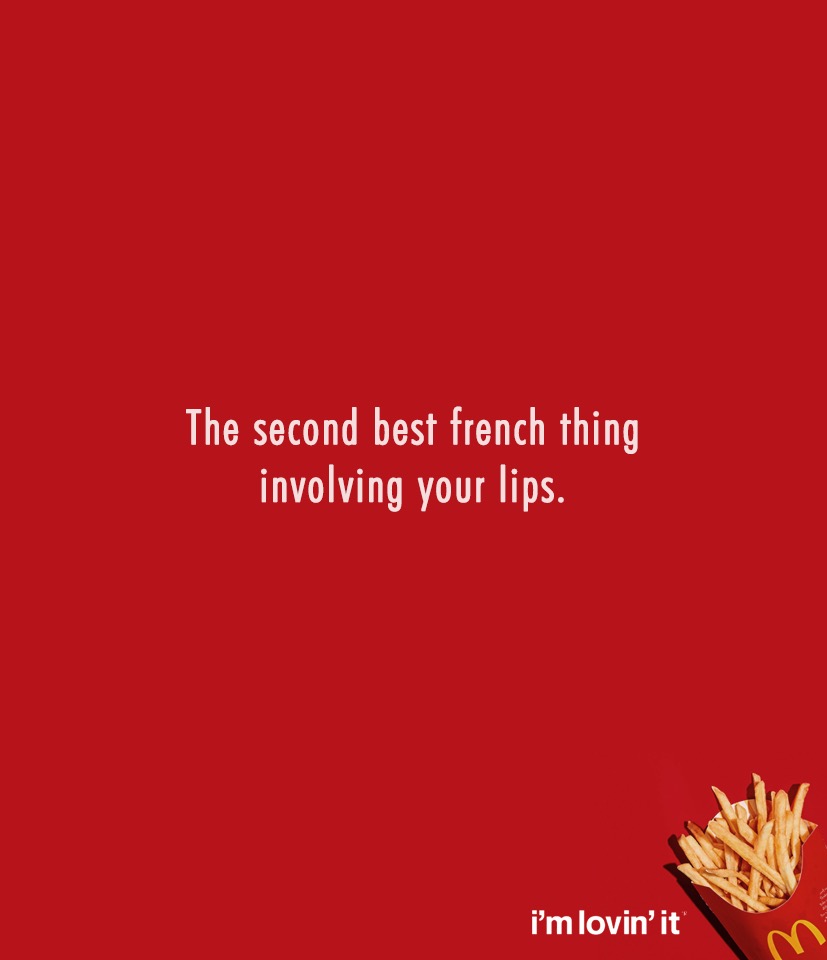 Creative ads with clever copywriting - McDonald's