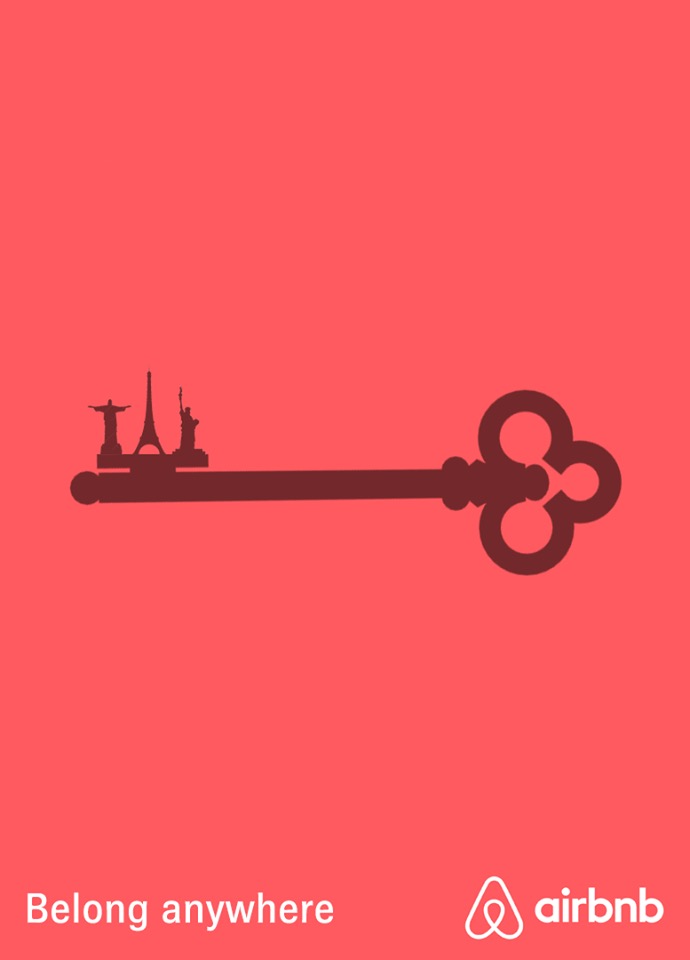 Creative ads with clever copywriting - Airbnb