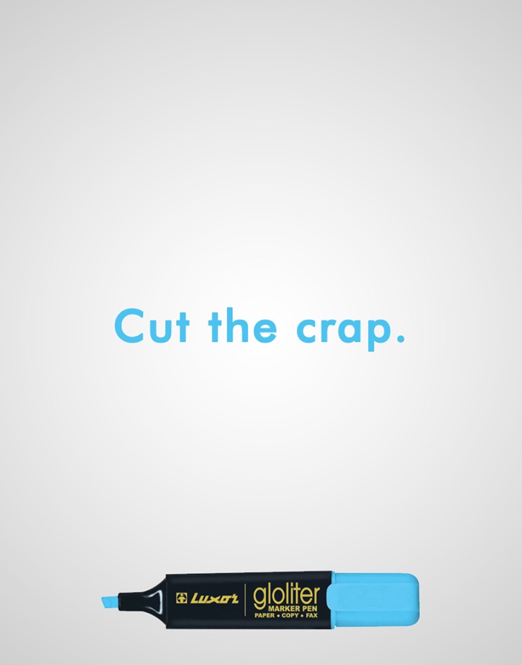 Creative ads with clever copywriting - Luxor Gloliter