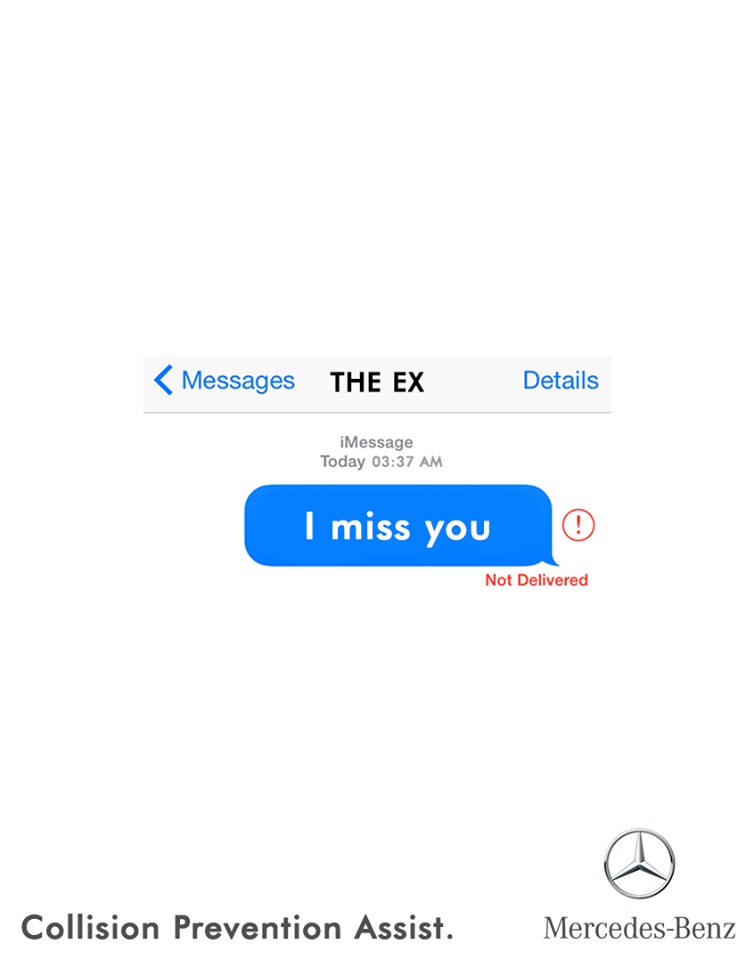 Creative ads with clever copywriting - Mercedes-Benz