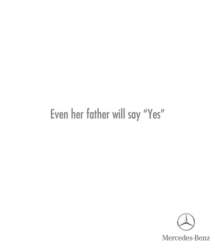 Creative ads with clever copywriting - Mercedes-Benz