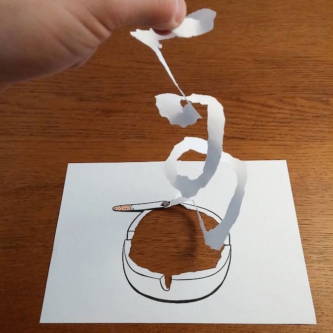 3D paper folding art and drawings by HuskMitNavn - 36
