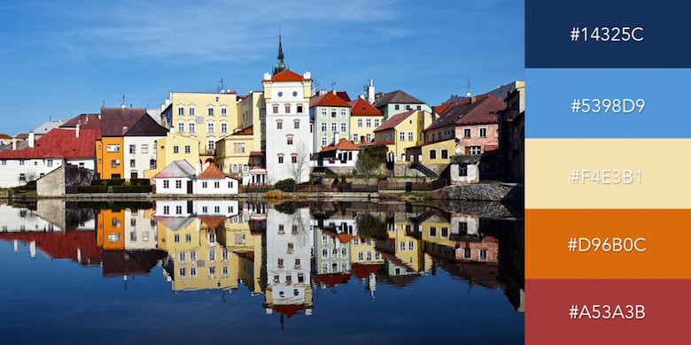 Beautiful color combinations, schemes and palettes - Czech Architecture