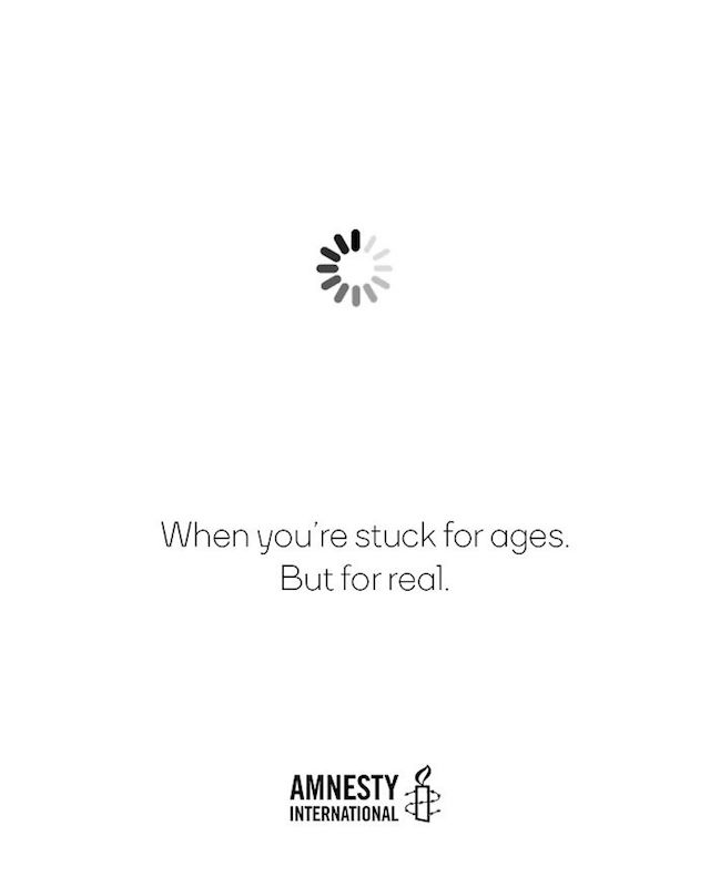 Creative Print Ads, 365 Day Copywriting Challenge - Amnesty International