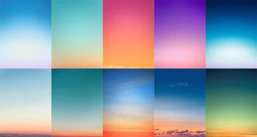 Dlaczego niebo jest niebieskie - odkryj tajemnicę - Inne kolory nieba - zachód słońca, tęcza itp….| photo:https://digitalsynopsis.com/design/sunrise-sunset-photos-sky-series-eric-cahan/