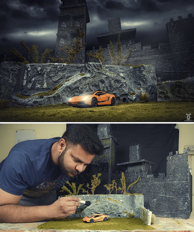 Photographer Creates Epic Outdoor Scenes Using Miniature Models And