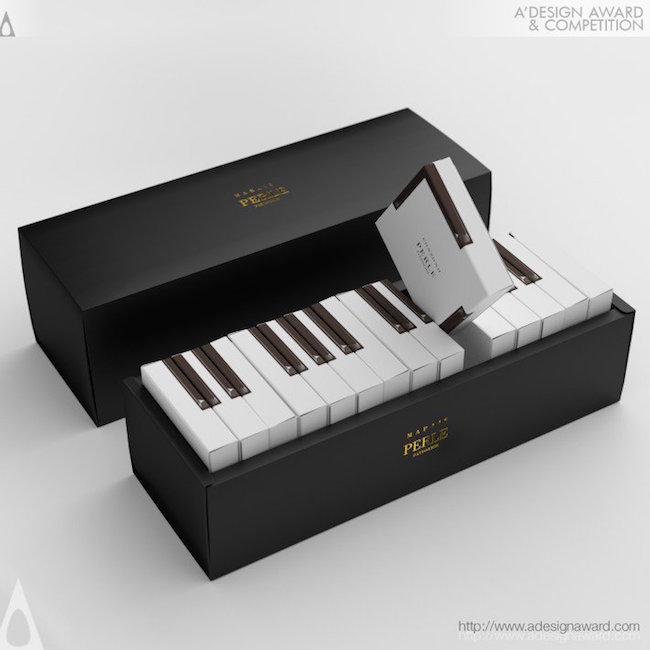 A’ Design Award Winners - Marais Piano Cake Packaging