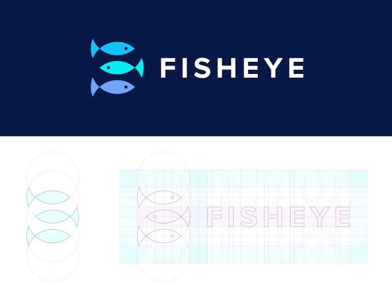 Creative Logo Design Inspiration With Hidden Meanings - Fisheye Media Fish Logo