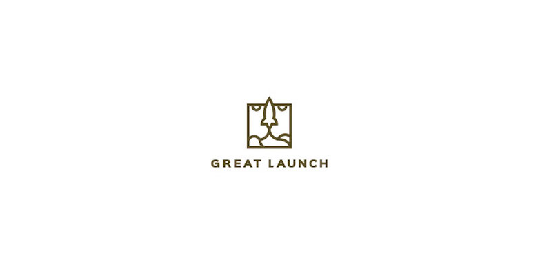 Creative Logo Design Inspiration With Hidden Meanings - Great Launch Rocket Logo