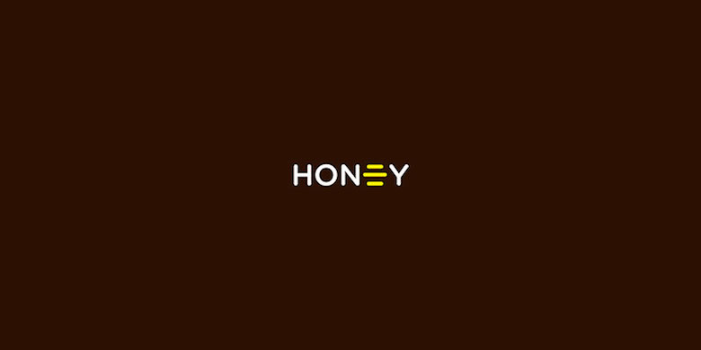 Creative Logo Design Inspiration With Hidden Meanings - Honey Logo with Hidden Bee Stripes