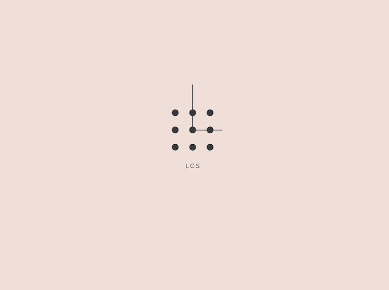 Creative Logo Design Inspiration With Hidden Meanings - Little Clock Shop Dot Grid Logo