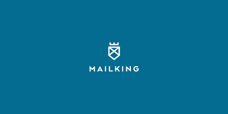 Creative Logo Design Inspiration With Hidden Meanings - Mail King Logo with Crown Shield