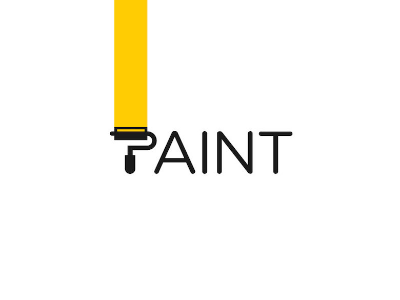 Creative Logo Design Inspiration With Hidden Meanings - Paint Logo with Paint Roller