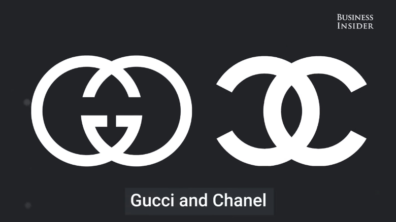 chanel gucci logo