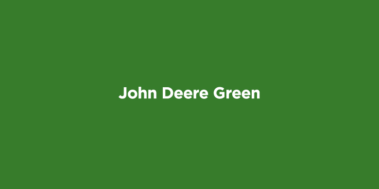 new john deere green paint code