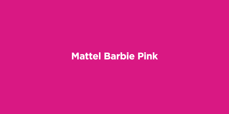 mattel pink