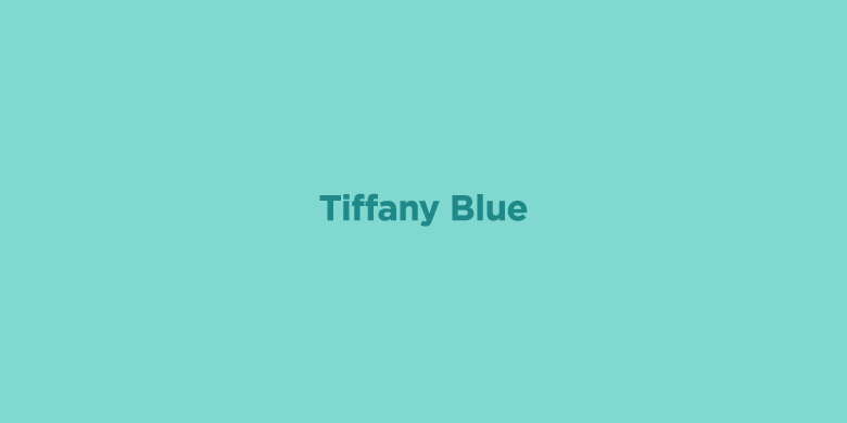Trademarked Colors - Tiffany Blue