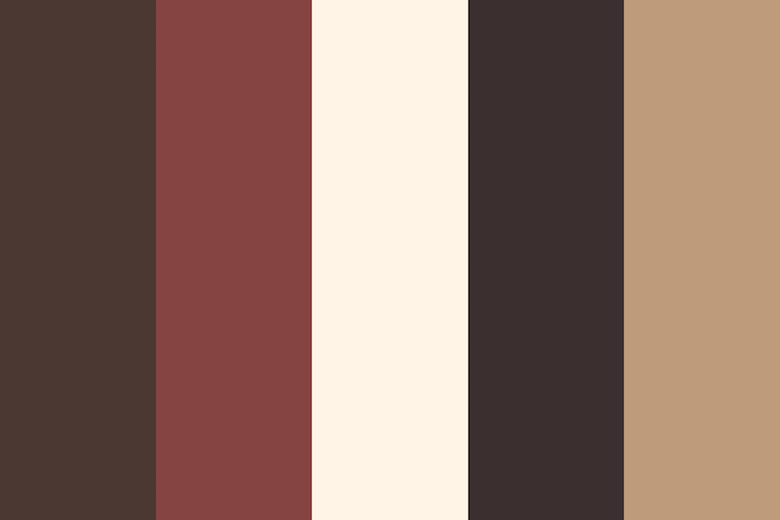 Brown color shades, combinations, palettes, schemes