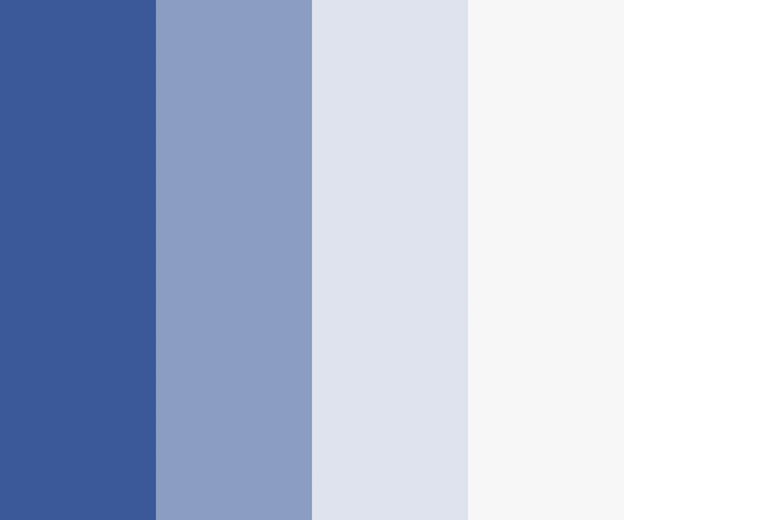 Facebook color shades, combinations, palettes, schemes