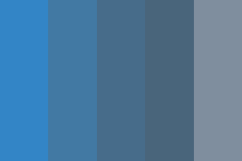 Six Shades of Gray Color Palette