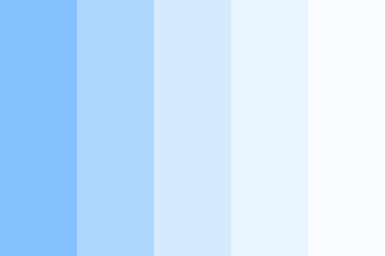 Blue color shades, combinations, palettes, schemes