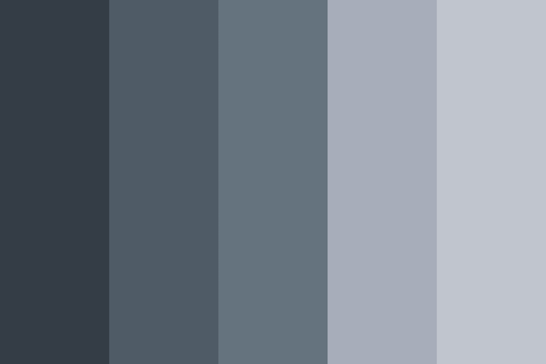 Grey skin color shades, combinations, palettes, schemes