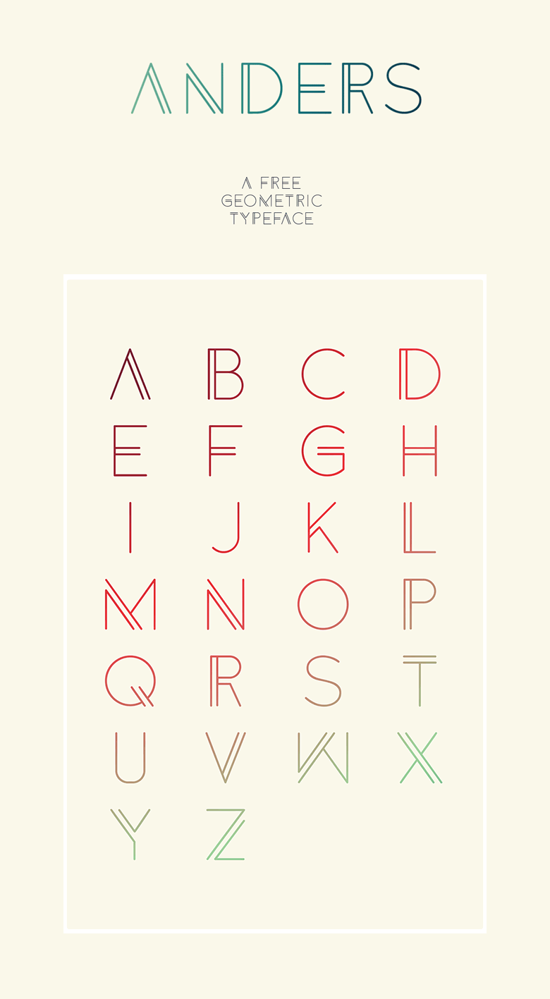 Beautiful, creative free fonts for designers - Anders