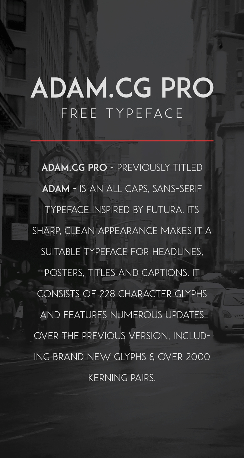 Beautiful, creative free fonts for designers - Adam.CG Pro