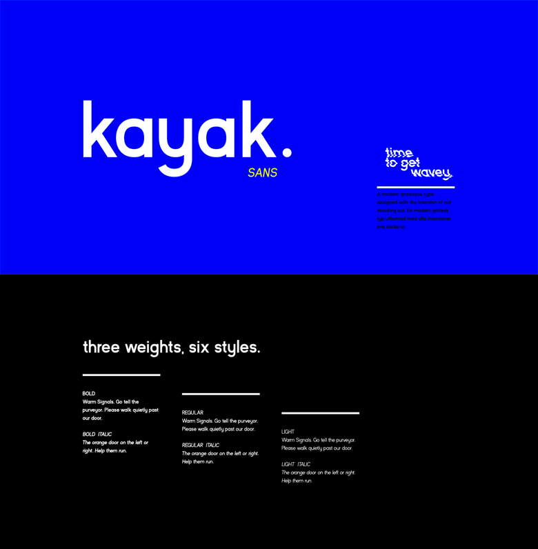 Beautiful, creative free fonts for designers - Kayak Sans