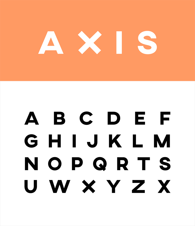 Beautiful, creative free fonts for designers - Axis