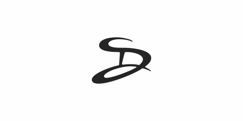 Dalius Stuoka logo design using letters to create a clever visual idea