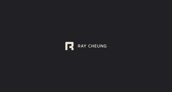 Ray Cheung logo design using letters to create a clever visual idea