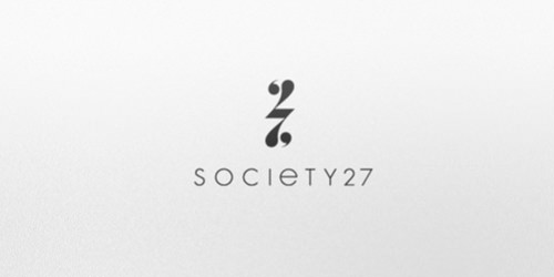 Society 27 logo design using letters to create a clever visual idea