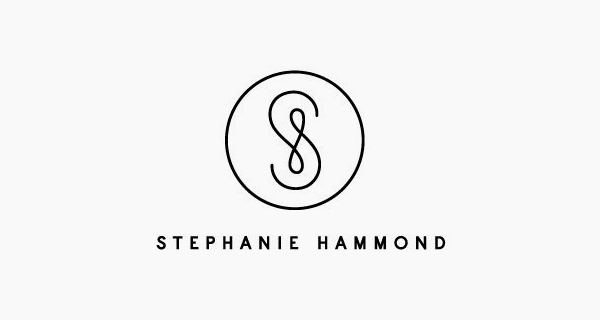 Stephanie Hammond logo design using letters to create a clever visual idea