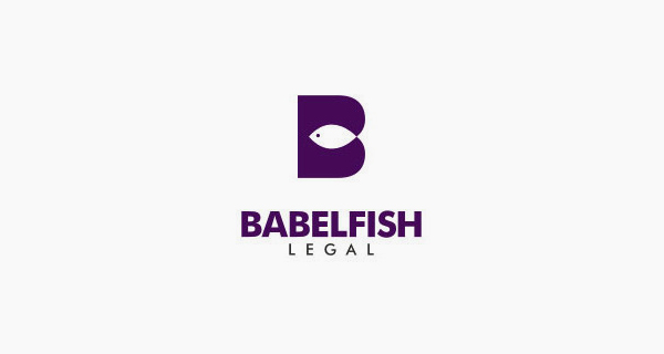 Creative single-letter logo designs - Babelfish Legal