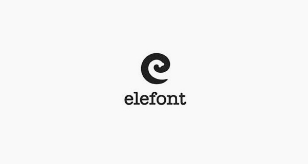 Creative single-letter logo designs - Elefont