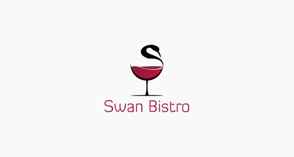 Creative single-letter logo designs - Swan Bistro