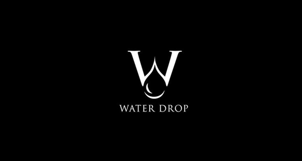 Creative single-letter logo designs - Water Drop