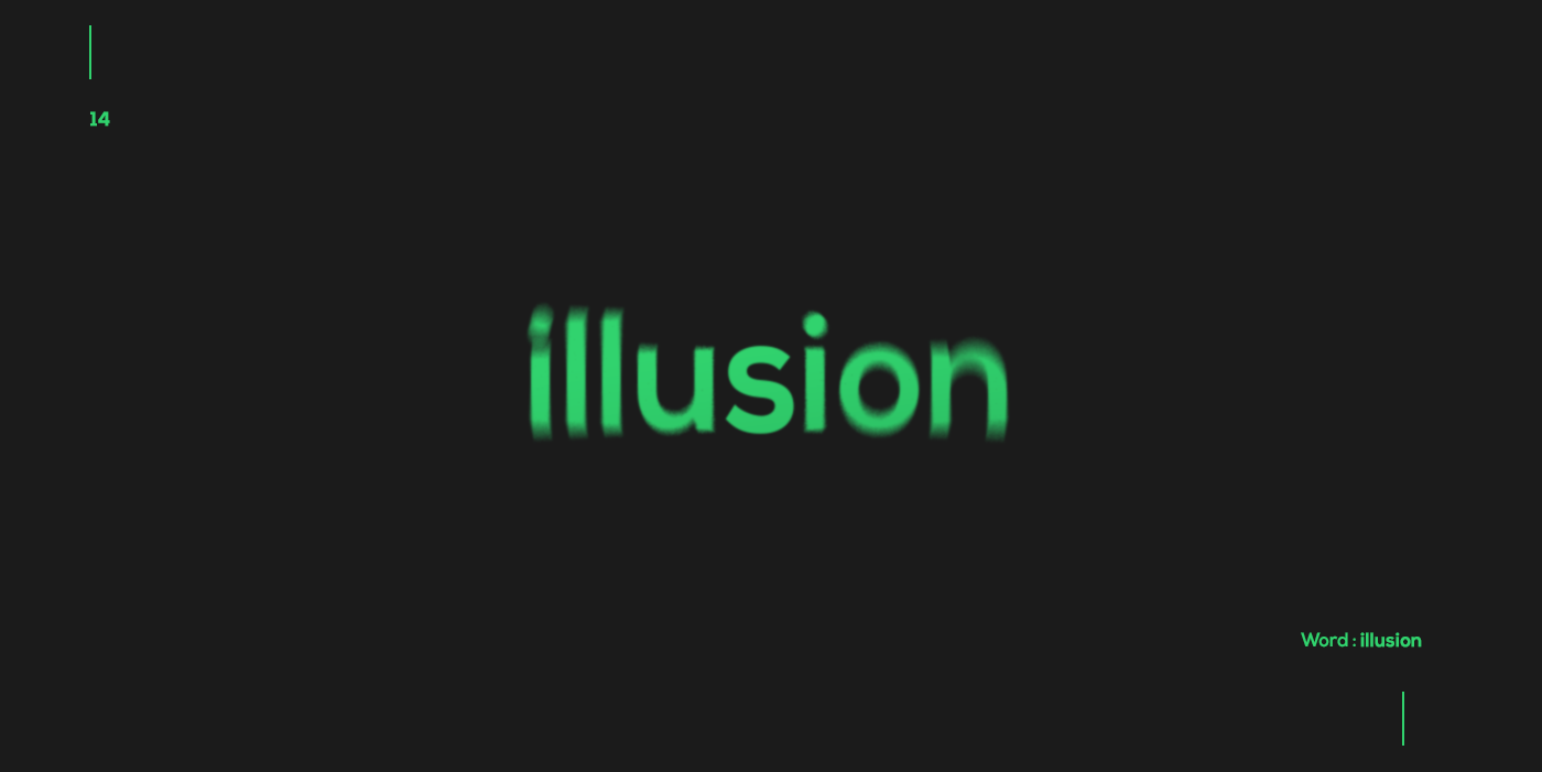 Creative typographic logos that visualize the meanings of words - Illusion