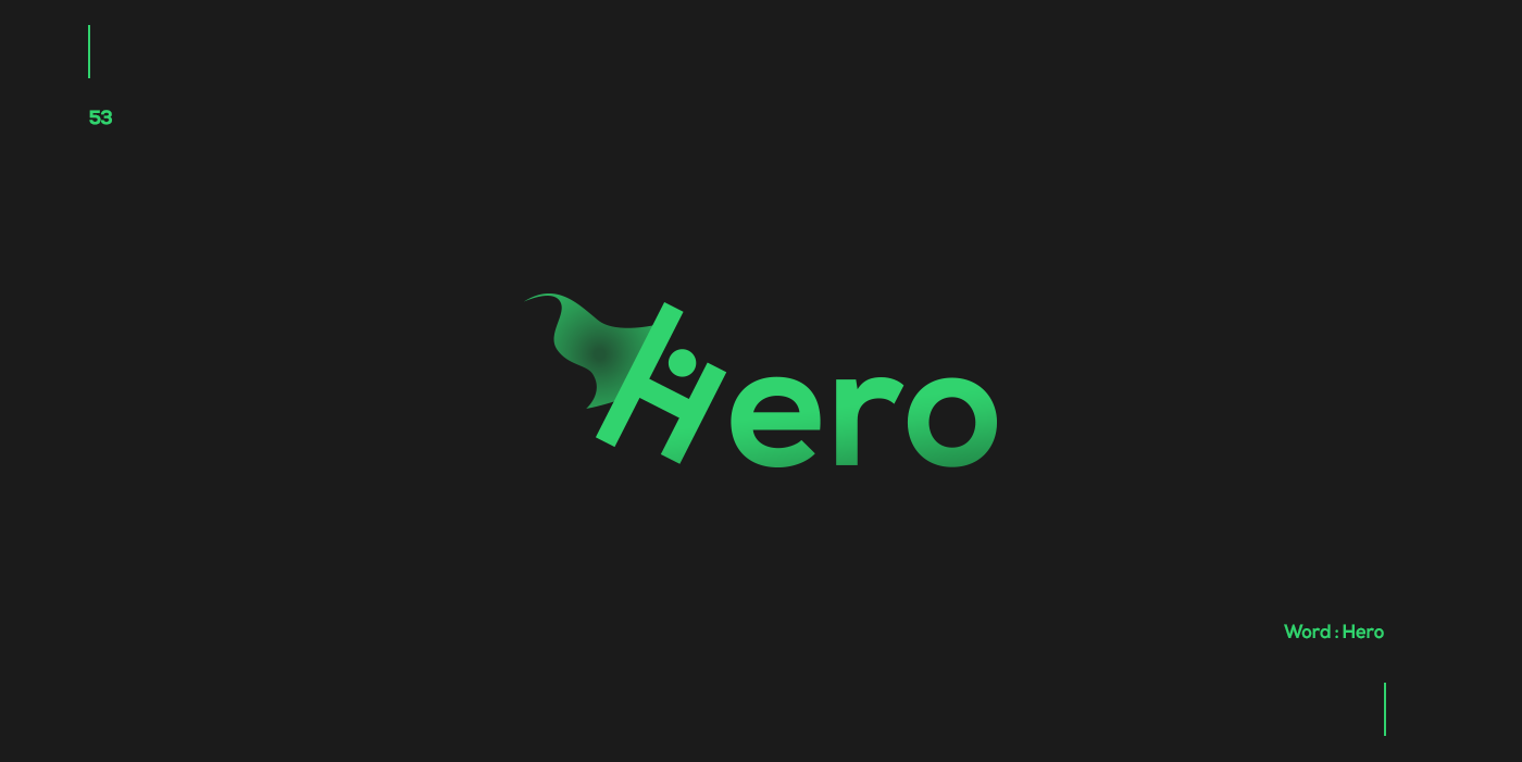 Creative typographic logos that visualize the meanings of words - Hero