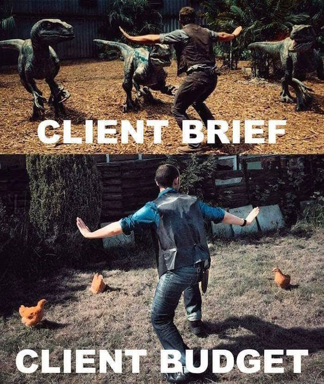Client brief vs client budget