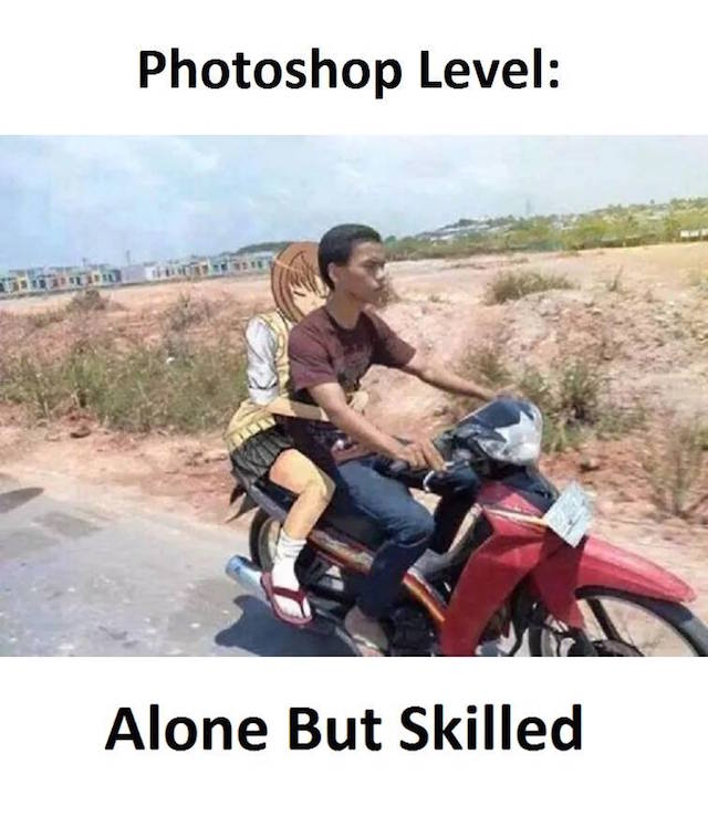 Photoshop level: Alone but skilled