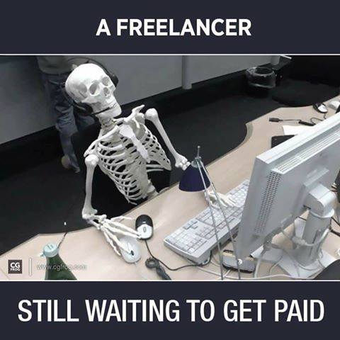 A freelancer still waiting to get paid